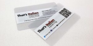 Frosted & Clear Printed Plastic Card Products
